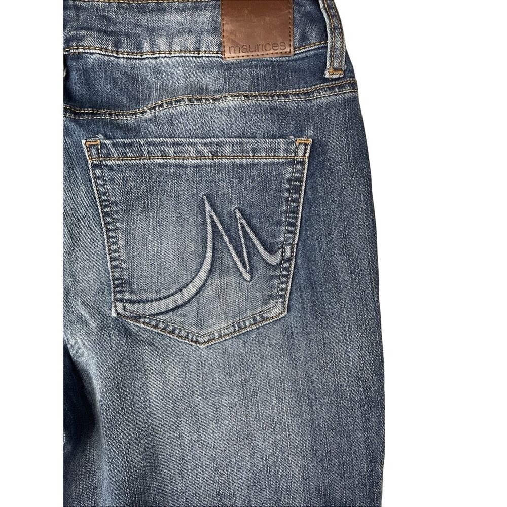 Maurices Jeans Women's 6 Blue Stone Wash Straight Leg Jeans - Picture 4 of 6